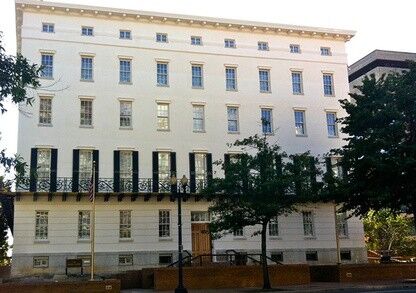 The WInder Building looks good in Lancaster Lime Works Antique White LImewash!