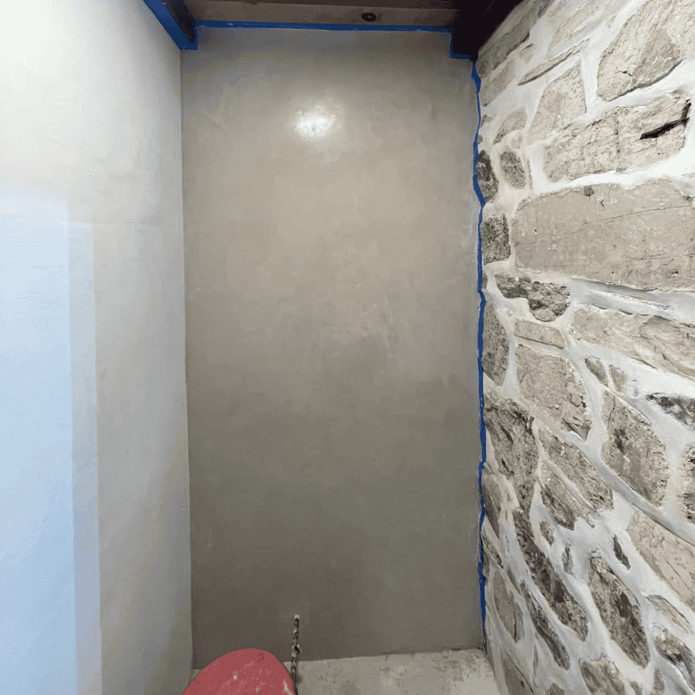 Customer Submitted Photo of Tadelakt Shower Wall