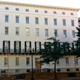 The WInder Building looks good in Lancaster Lime Works Antique White LImewash!