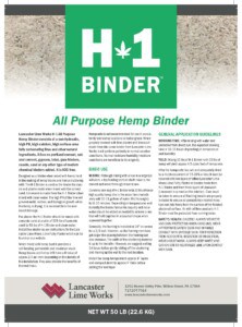 H-1 Binder Label